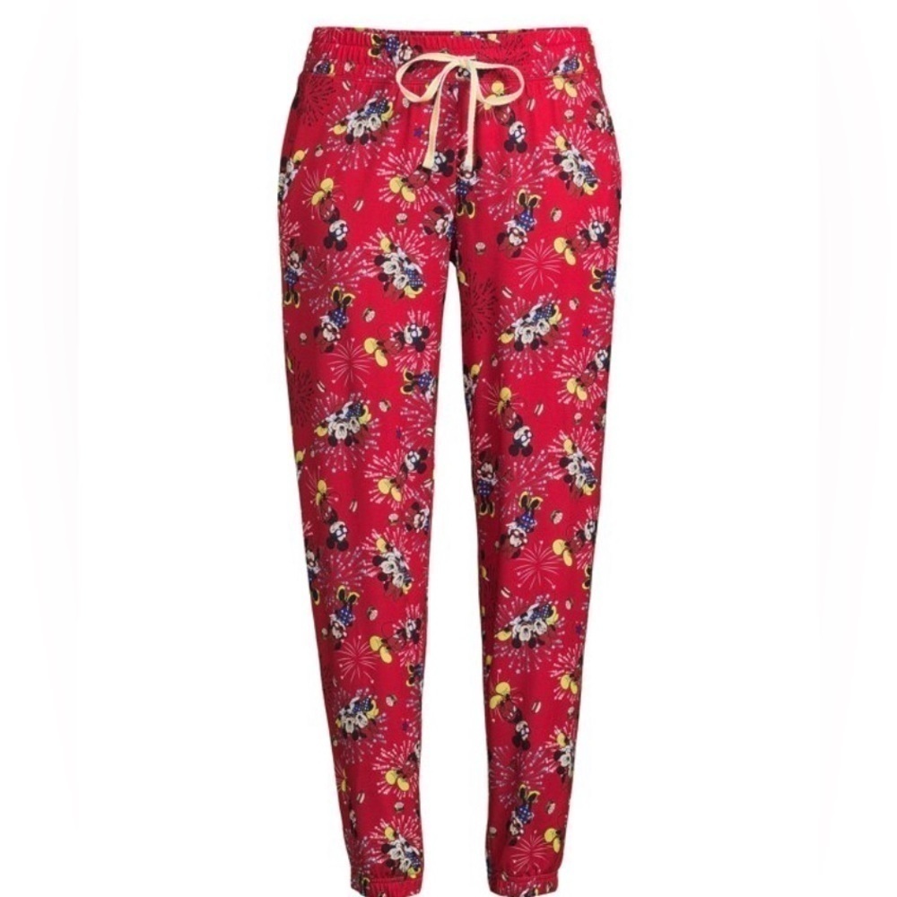 DISNEY MINNIE MOUSE SLEEP JOGGERS RED NEW SIZE 3X (22W-24W) NEW WITH TAGS - Picture 1 of 4